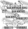 FEBEST SAB-B9R2 Control Arm-/Trailing Arm Bush